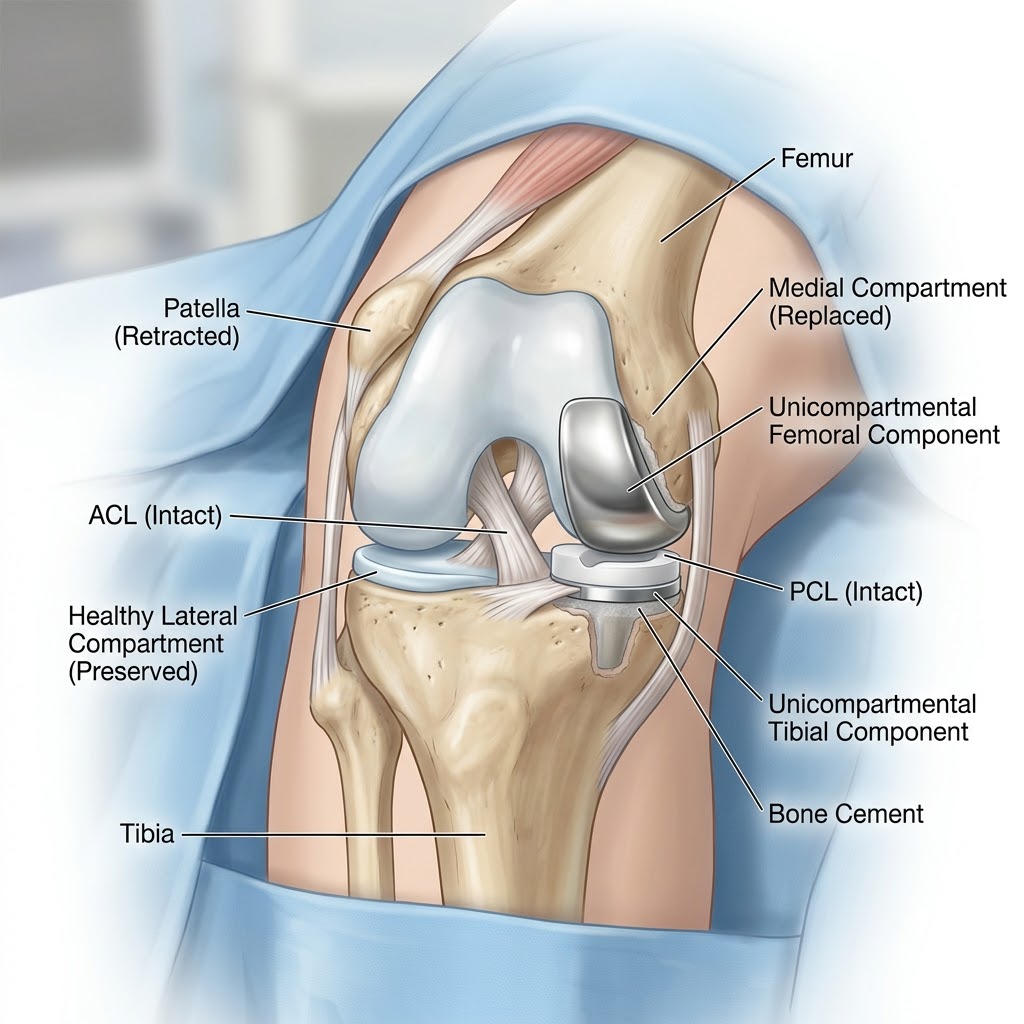 Partial/Unicompartmental Knee Replacement(microplasty)