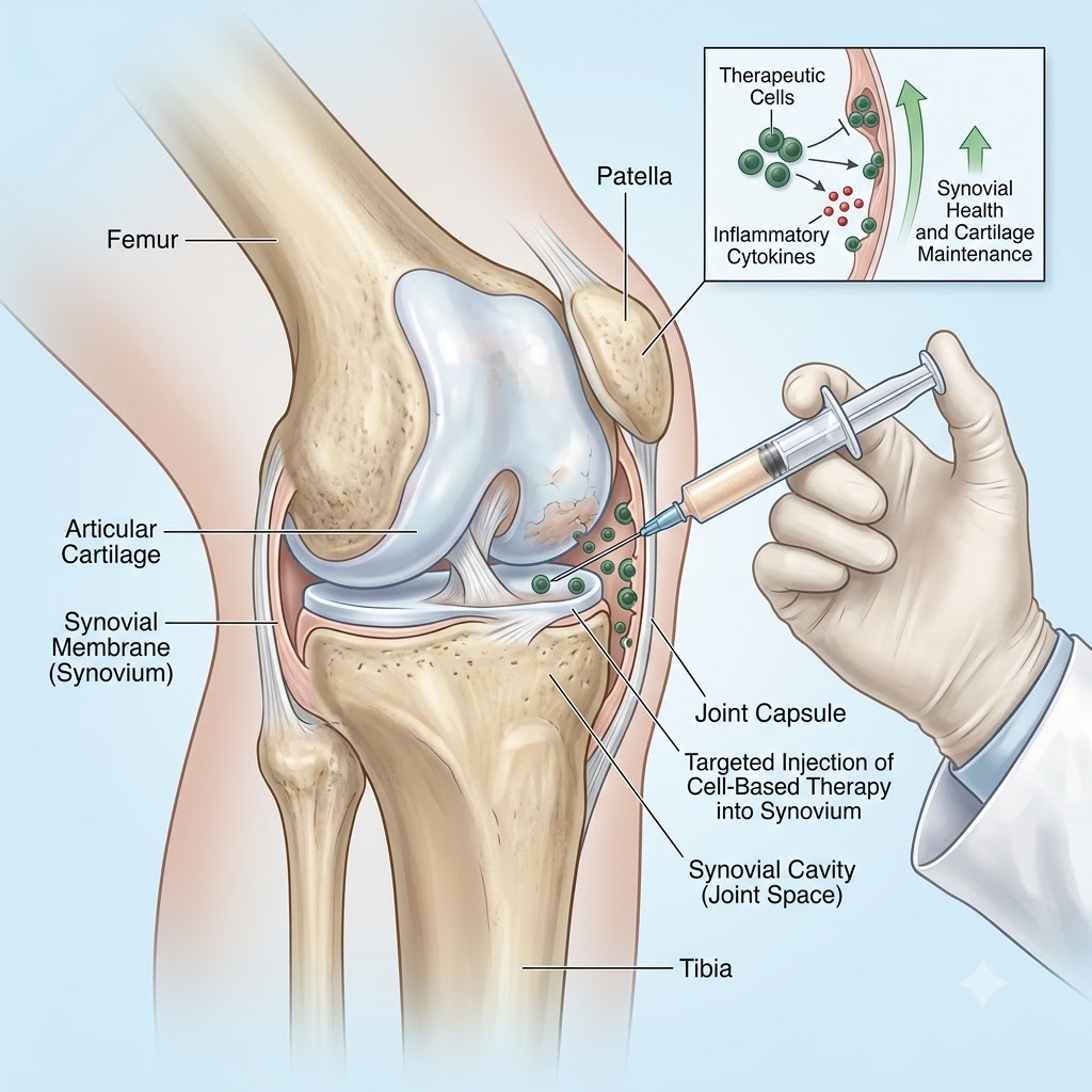 Intra-articular Sinovium Therapy
