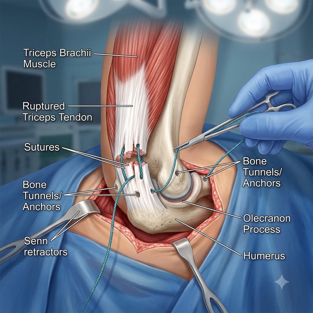 Triceps Tendon Rupture Surgery